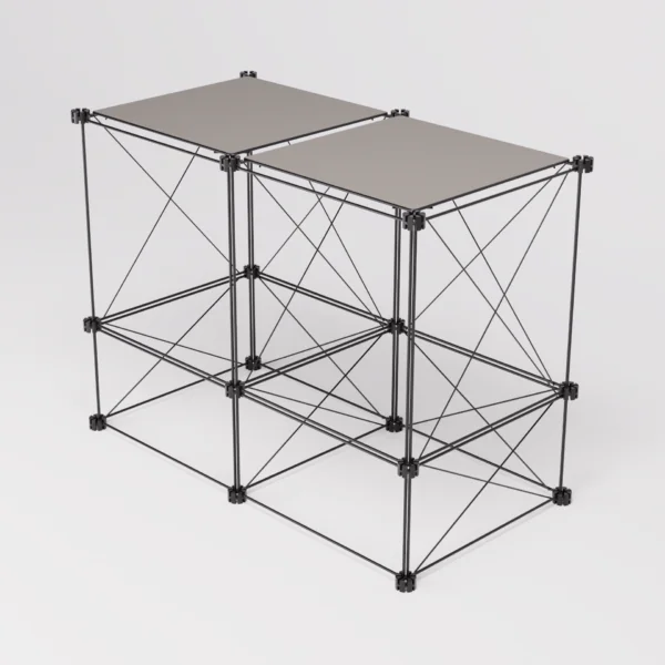 Sideboard 652: Sideboard aus Stahl und HPL, Gesamtansicht