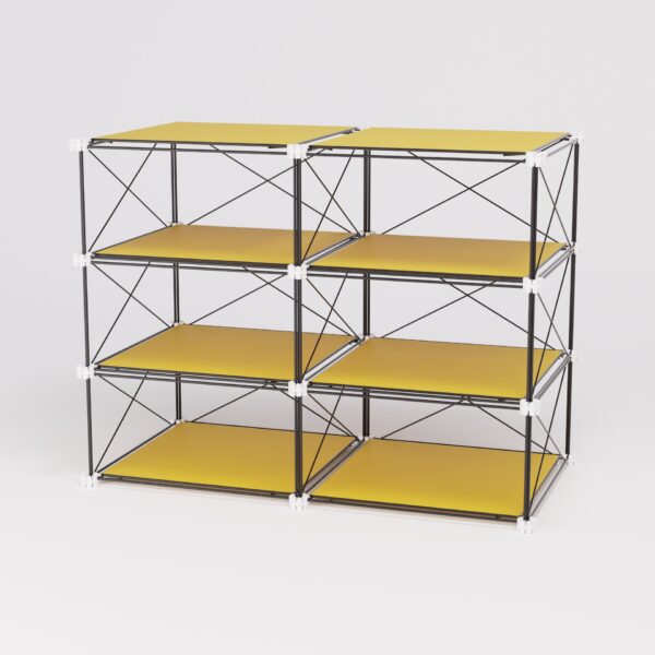 Sideboard 363: Sideboard aus Stahl und HPL, Gesamtansicht