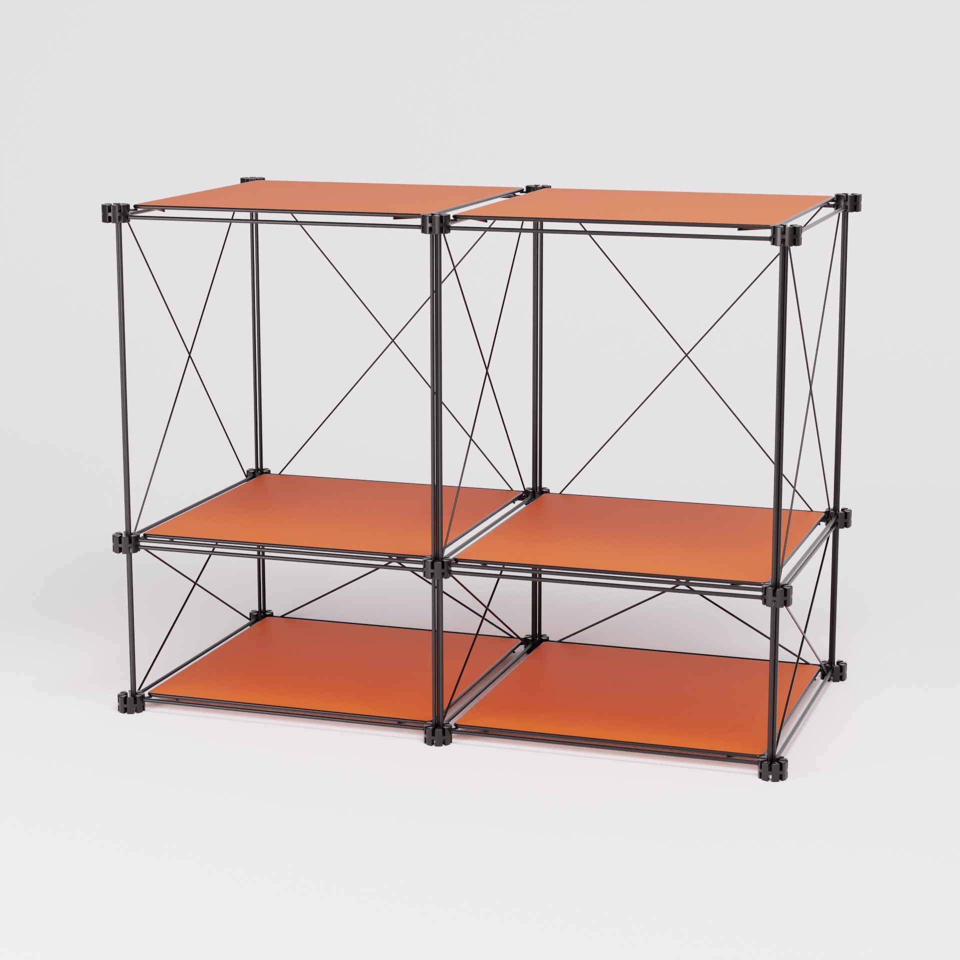 Sideboard 958: Sideboard aus Stahl und HPL, Gesamtansicht