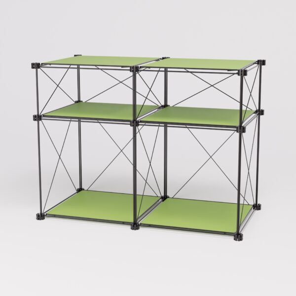 Sideboard 462: Sideboard aus Stahl und HPL, Gesamtansicht